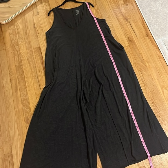 Natural Life Charcoal Gray Oversized Wide Leg Jumpsuit Sz OS - Picture 7 of 9